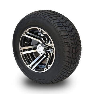 comprar 10' Golf Cart Rim Y 205/50-10 DOT Street Tire Assembly - Mecánica / Negro Brillante online manufacture