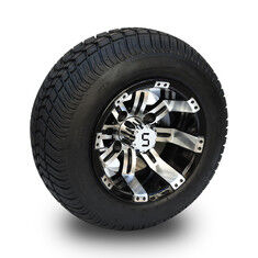 acheter Rame de 10' de chariot de golf et assemblage de pneus de rue 205/50-10 DOT - Machiné/Noir brillant online manufacture