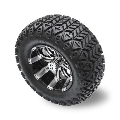 Buy 12'' Golf Cart Wheels And 23x10.5-12 High Profile Tires Combo online manufacture