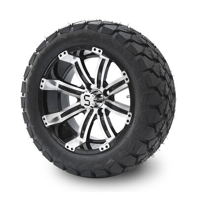 Mua Golf Cart 14' 'Aluminium Wheel và 22x10-14 Tất cả các địa hình DOT Lốp Combo - Máy chế / bóng đen online manufacture