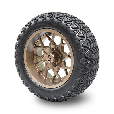 satın al Golf Arabası 14'' Bronz Jantlar ve 22x10-14 Lastikler Yükseltme Gerekli PCD 1/101.6 online manufacture