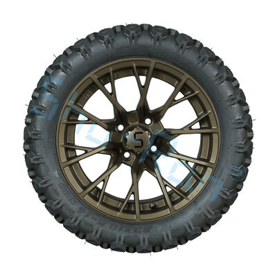comprar Carrinhos de golfe personalizáveis de 14 polegadas rodas de bronze e pneus off-road para as necessidades do cliente online manufacture