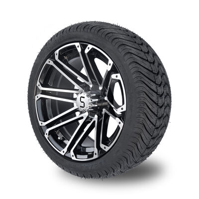 Mua Bộ bánh và lốp xe golf 14x7, lốp đường phố 225/30-14, màu đen bóng gia công online manufacture