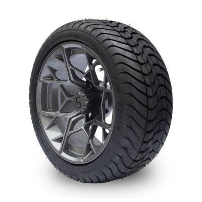 kopen Gunmetal beëindigt de Karwielen en Banden 225/30-14 van het 14 Duimgolf 101,6 de Boutpatroon van PCD 4x4 online manufacture