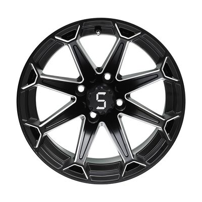 acheter Jantes de voiturette de golf noir mat usiné 12 pouces 14 pouces PCD 101.6 online manufacture