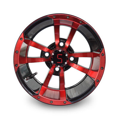 kopen 12' 14' Aluminium golfkar wielen Bewerkte Glanzige Zwarte ET -15 Offset online manufacture