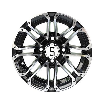 comprar 4x4 Bolt Pattern Golf Cart Ruedas de aleación ET-25 Mecanizado Bronce Negro Brillante online manufacture