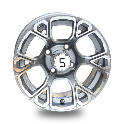 comprar Ruedas de aluminio mecanizado/gunmetal de 12 pulgadas para carrito de golf, incluyendo tapas centrales, patrón de pernos 4x4 (101.6 mm) online manufacture