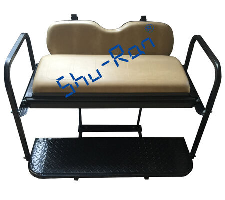 comprare Kit sedile posteriore ribaltabile pieghevole per golf cart EZGO TXT - Cuscini color tan di fabbrica online manufacture