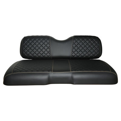 comprar Base Negra con patrón de doble diamante Camas de asiento delanteras para carros de golf para EZGO RXV online manufacture